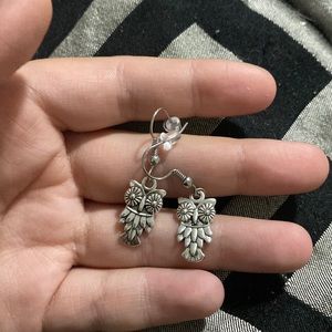 Handmade owl earrings